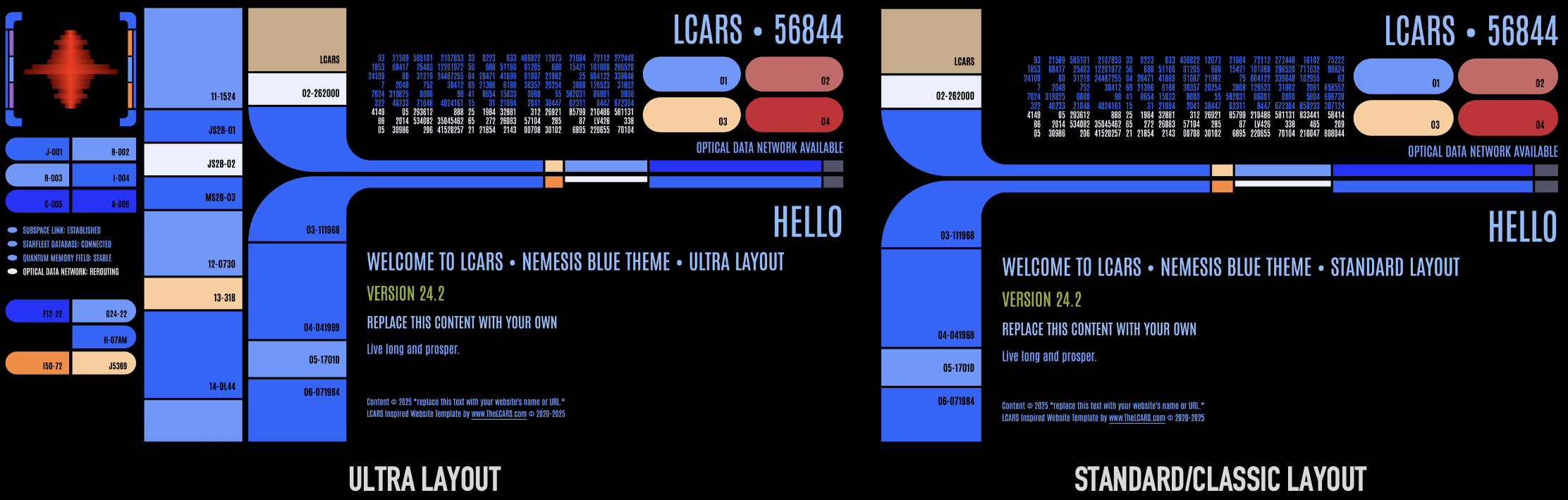 Nemesis Blue LCARS User Interface
